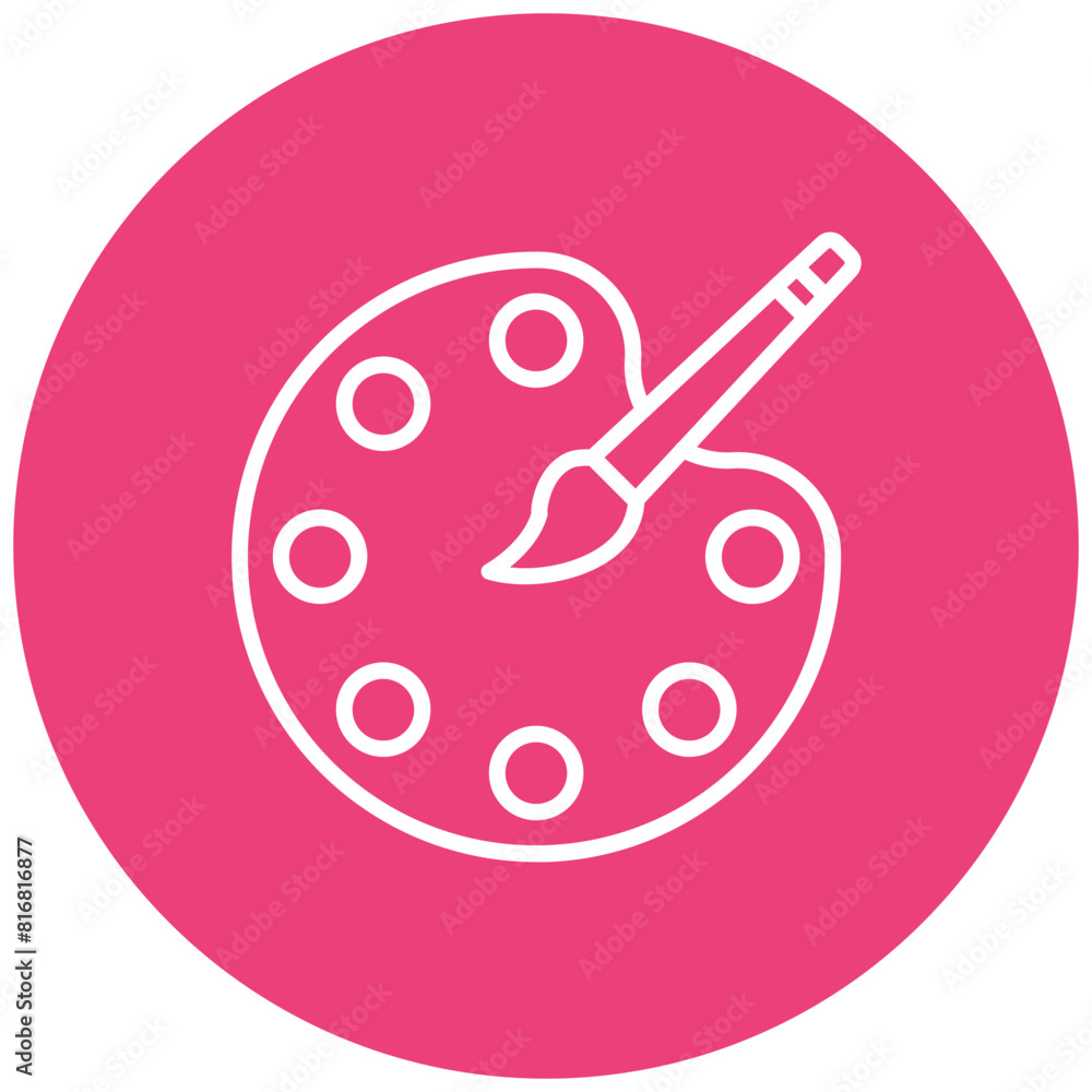 Pallete vector icon. Can be used for Printing iconset. Pallete vector icon. Can be used for Printing iconset.