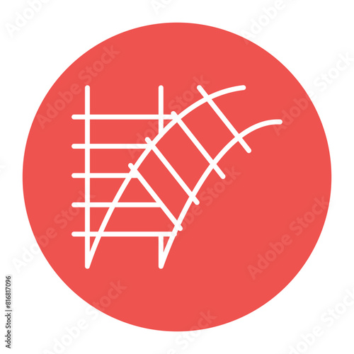 Switch Tracks vector icon. Can be used for Railway iconset.
