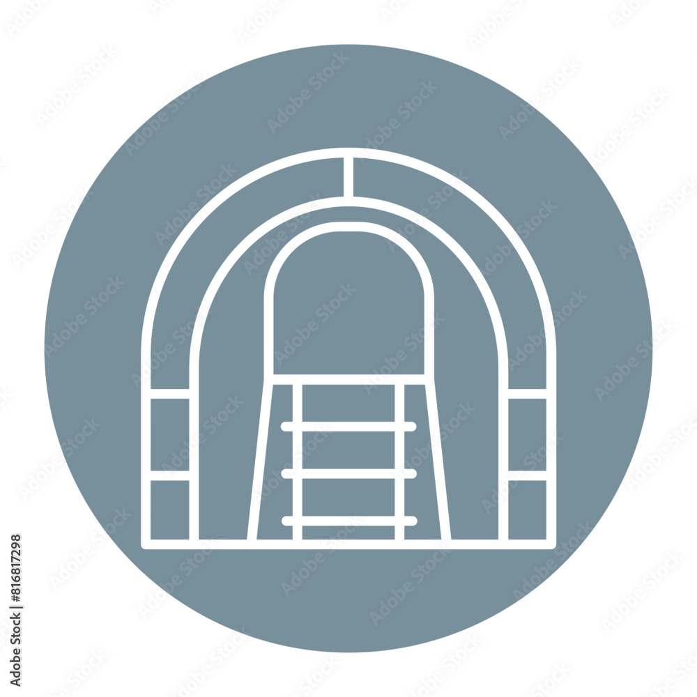 Tunnel vector icon. Can be used for Railway iconset. Tunnel vector icon. Can be used for Railway iconset.