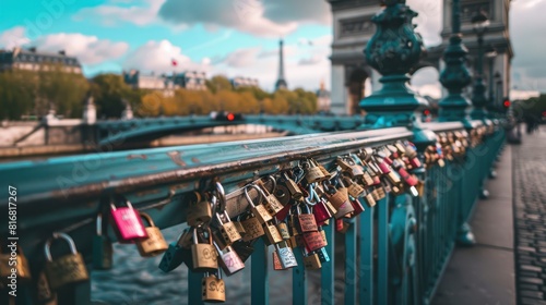 Wallpaper Mural Love's touching bridge For eternal lovers Torontodigital.ca