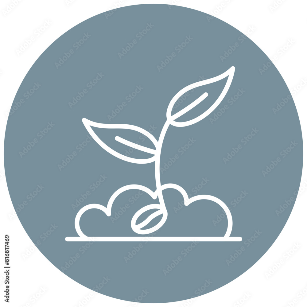 Seedling vector icon. Can be used for Carnival iconset. Seedling vector icon. Can be used for Carnival iconset.