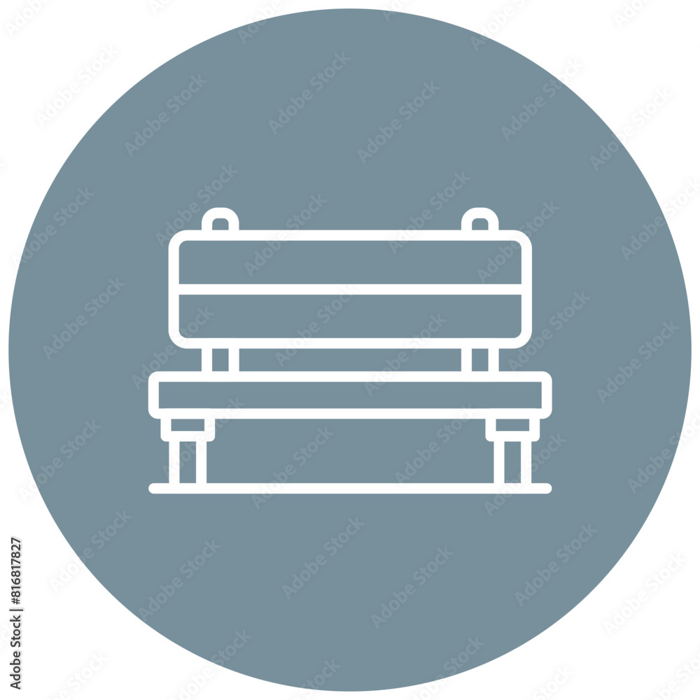 Bench vector icon. Can be used for Homeless iconset. Bench vector icon. Can be used for Homeless iconset.