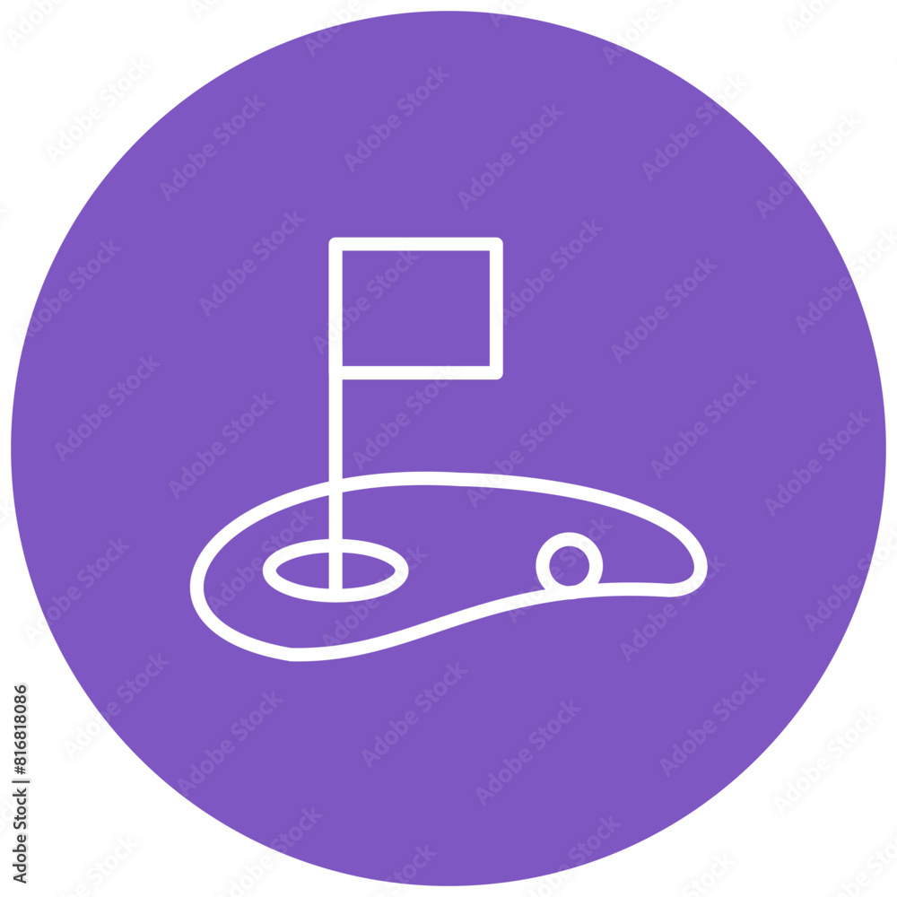 Golf Course vector icon. Can be used for Golf iconset. Golf Course vector icon. Can be used for Golf iconset.
