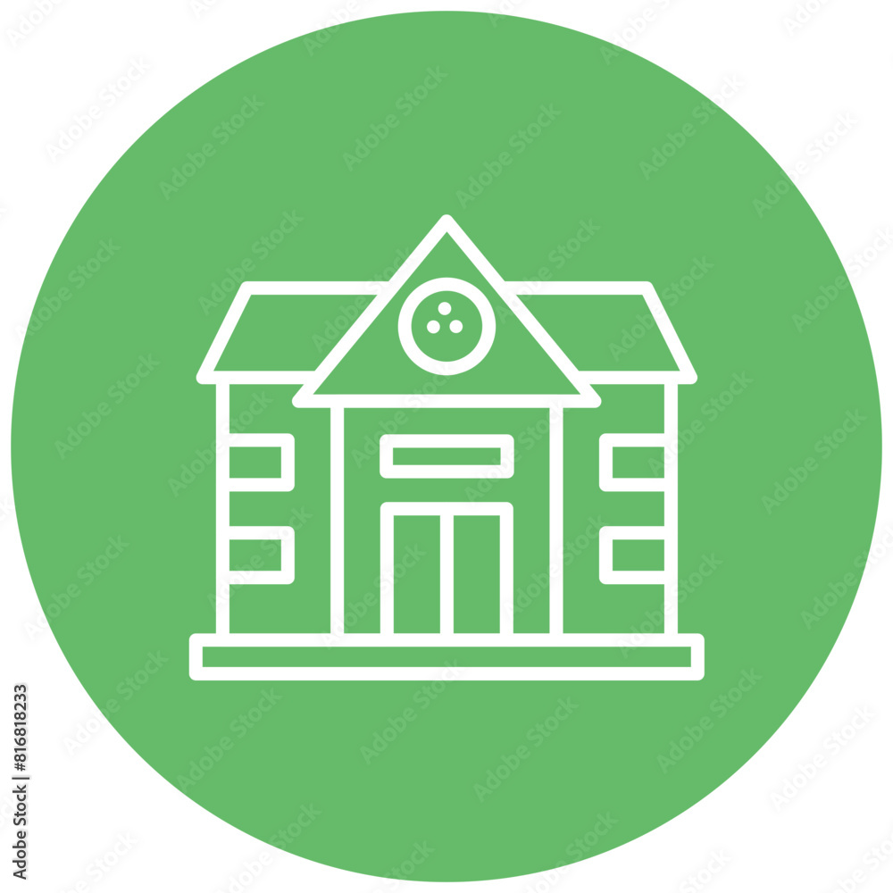 Clubhouse vector icon. Can be used for Golf iconset. Clubhouse vector icon. Can be used for Golf iconset.