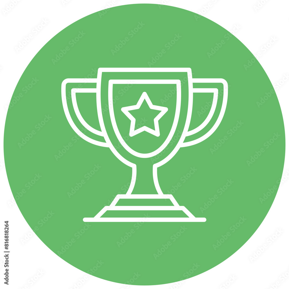 Trophy vector icon. Can be used for Golf iconset. Trophy vector icon. Can be used for Golf iconset.