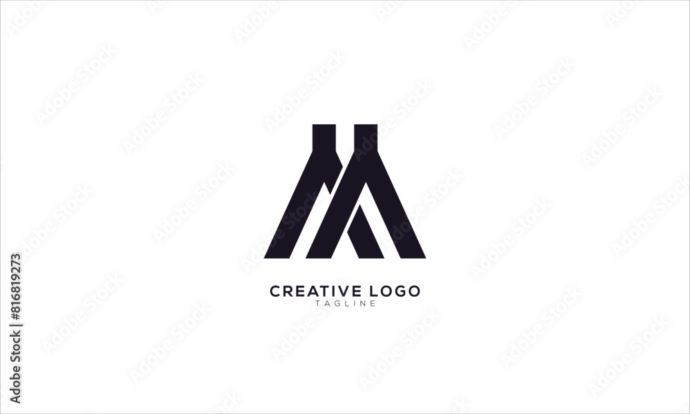 AA AM MA Abstract initial monogram letter alphabet logo design AA AM MA Abstract initial monogram letter alphabet logo design