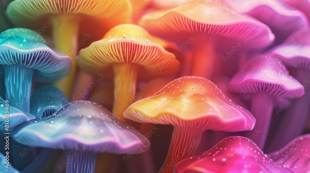Colorful mushrooms Colorful mushrooms