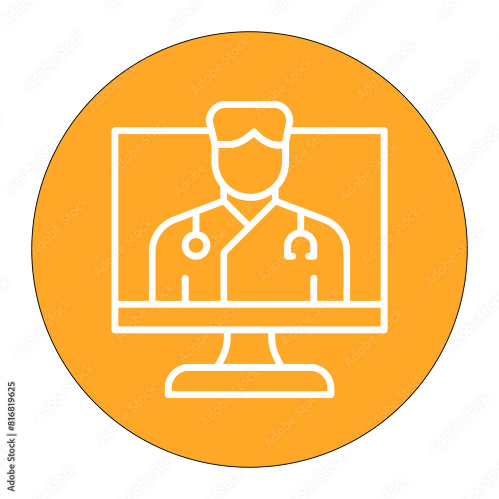 Doctor Consultation vector icon. Can be used for Nursing iconset. Doctor Consultation vector icon. Can be used for Nursing iconset.