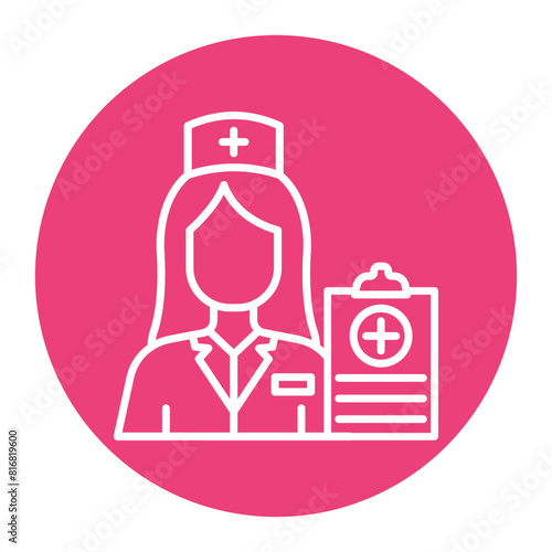 Nurse Practitioner vector icon. Can be used for Nursing iconset.