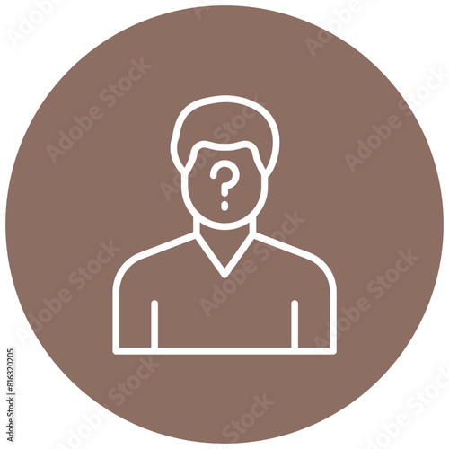 Anonymisation vector icon. Can be used for Compliance And Regulation iconset.