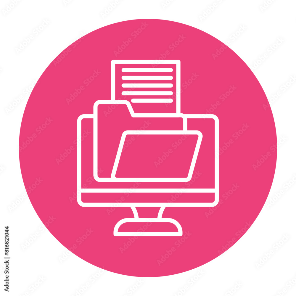 Opened Folder vector icon. Can be used for Documents And Files iconset.