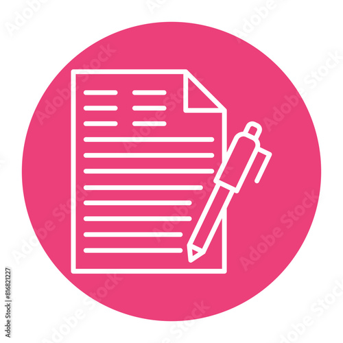 Edit File vector icon. Can be used for Documents And Files iconset.