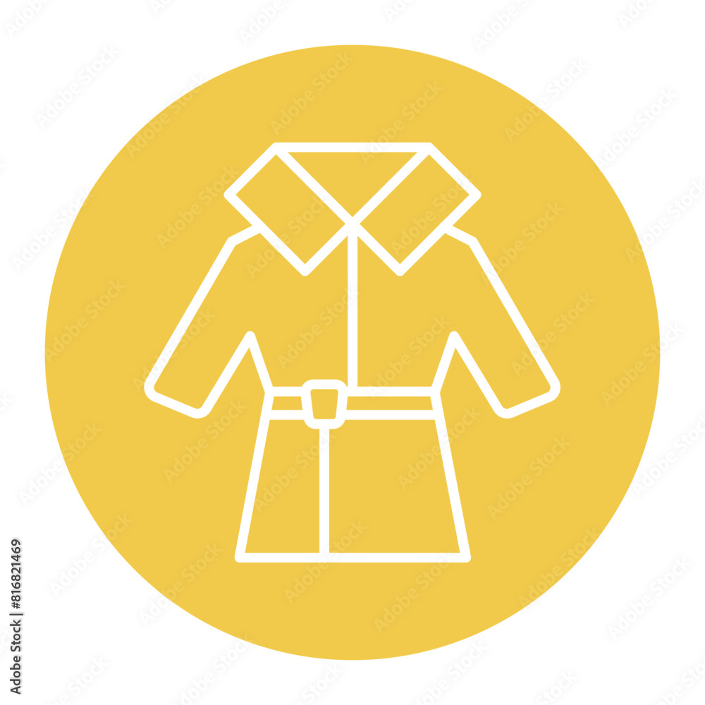 Detective Coat vector icon. Can be used for Crime Investigation iconset. Detective Coat vector icon. Can be used for Crime Investigation iconset.