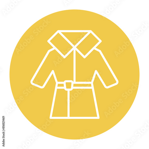 Detective Coat vector icon. Can be used for Crime Investigation iconset.