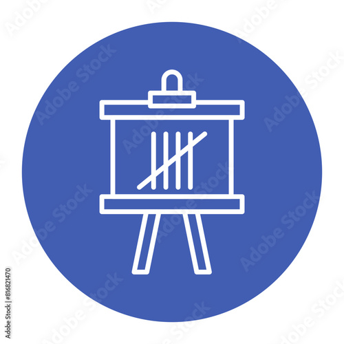 Canvasing vector icon. Can be used for Crime Investigation iconset.