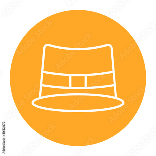 Detective Hat vector icon. Can be used for Crime Investigation iconset.