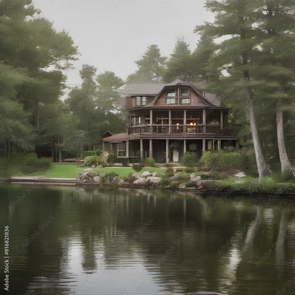 Fototapeta premium Lakehouse