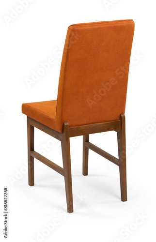 dining chair isolated on white background . back view