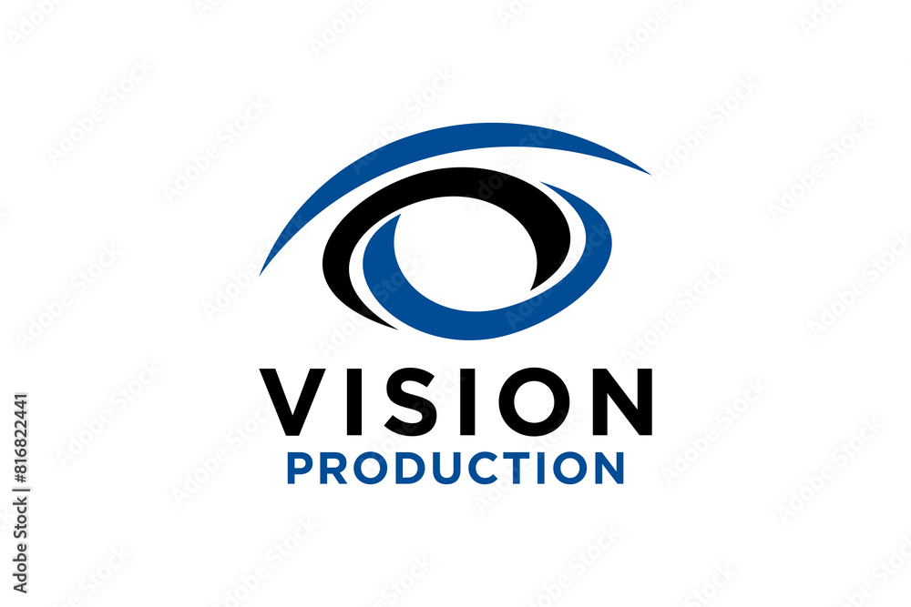 Obraz premium Hitech eye medical clinic logo icon