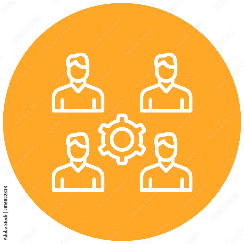 Coordinated Effort vector icon. Can be used for Teamwork iconset. Coordinated Effort vector icon. Can be used for Teamwork iconset.