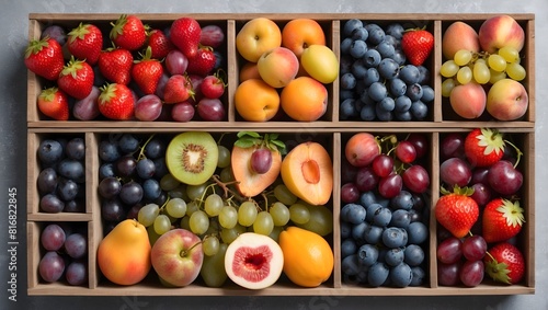 Fresh fruits and  tasty fruits