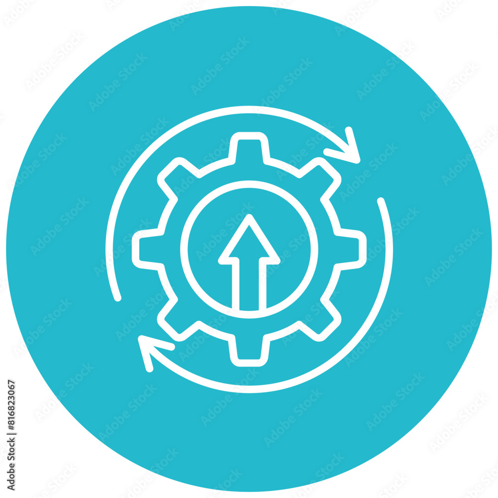 Continuous Improvement vector icon. Can be used for Core Values iconset. Continuous Improvement vector icon. Can be used for Core Values iconset.