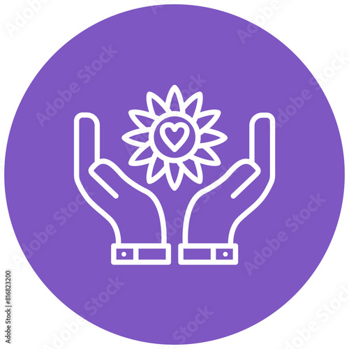 Compassion vector icon. Can be used for Core Values iconset.