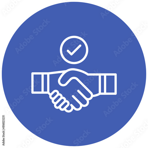 Trust vector icon. Can be used for Core Values iconset.