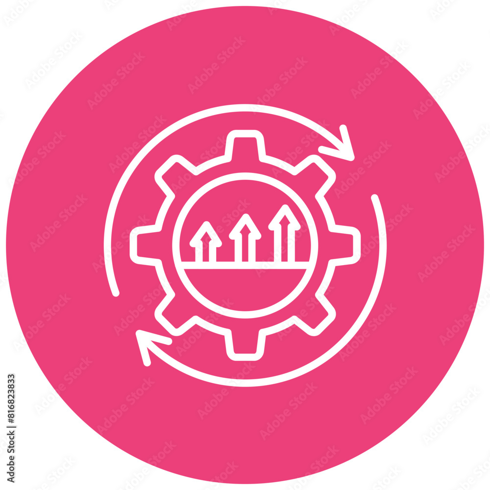 Continuous Improvement vector icon. Can be used for Project Assesment iconset. Continuous Improvement vector icon. Can be used for Project Assesment iconset.