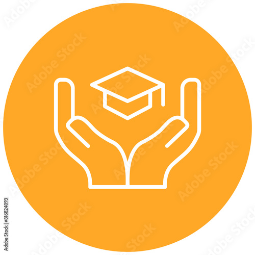 Education Support vector icon. Can be used for Charity iconset.