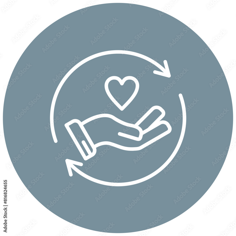 Giving Back vector icon. Can be used for Survey iconset. Giving Back vector icon. Can be used for Survey iconset.