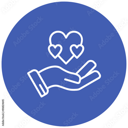 Generosity vector icon. Can be used for Survey iconset.