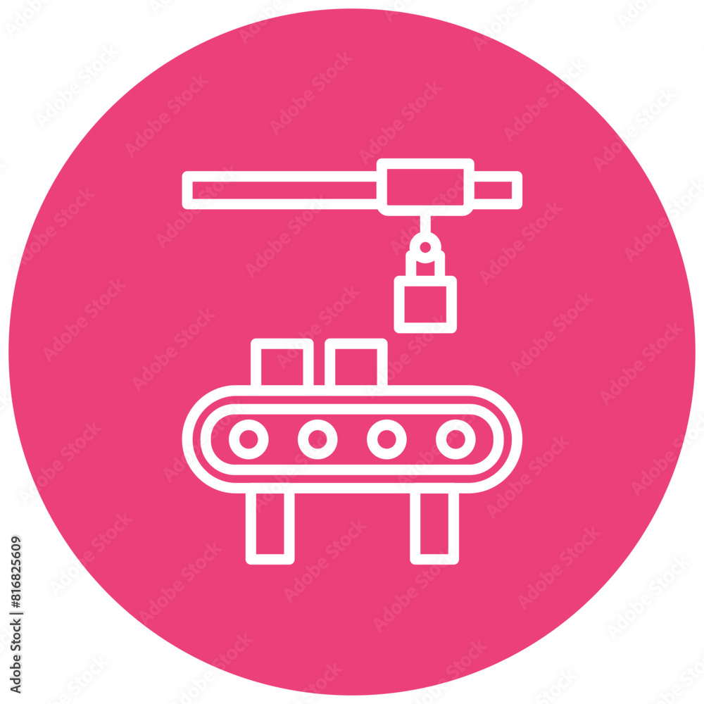 Assembly Line vector icon. Can be used for Mass Production iconset. Assembly Line vector icon. Can be used for Mass Production iconset.