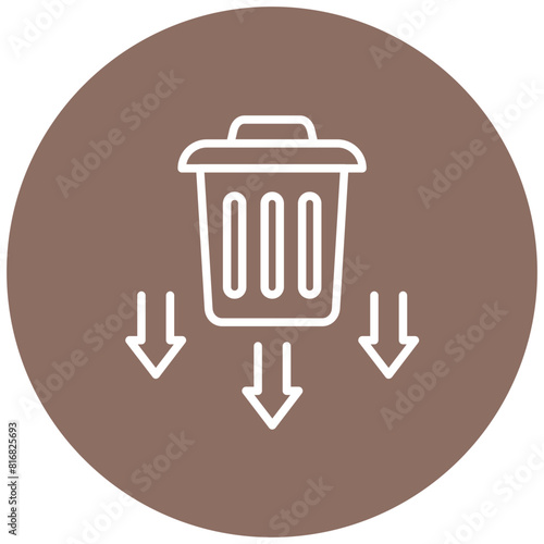 Waste Reduction vector icon. Can be used for Mass Production iconset.