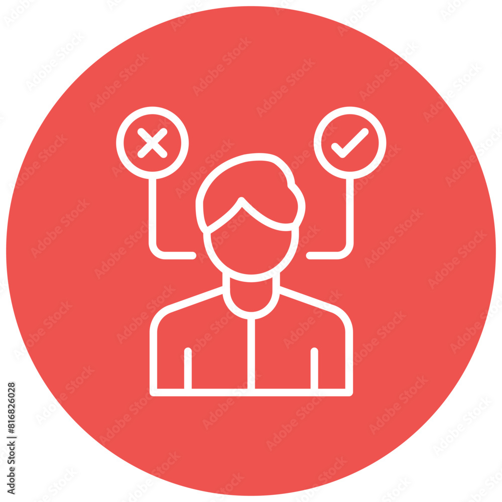 Decision Making vector icon. Can be used for Action Plan iconset. Decision Making vector icon. Can be used for Action Plan iconset.