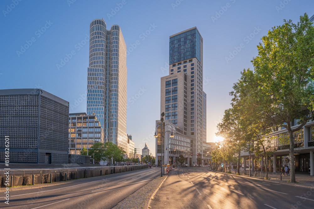 Berlin, Germany May 14. 2024 The Walldorf Astoria Hotel at the