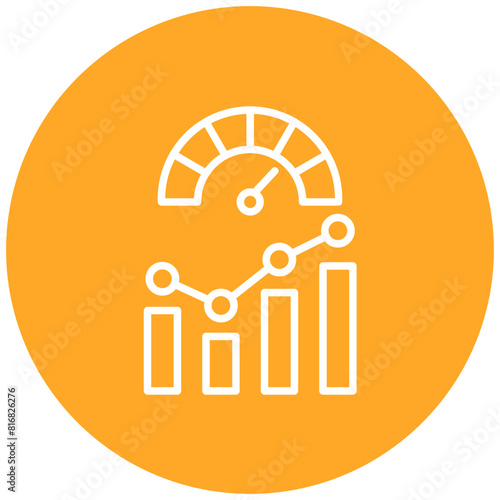 KPI vector icon. Can be used for Action Plan iconset.