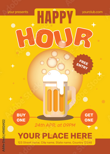 Happy Hour Flyer