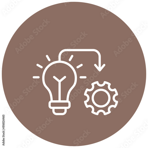 Implementation vector icon. Can be used for Action Plan iconset.