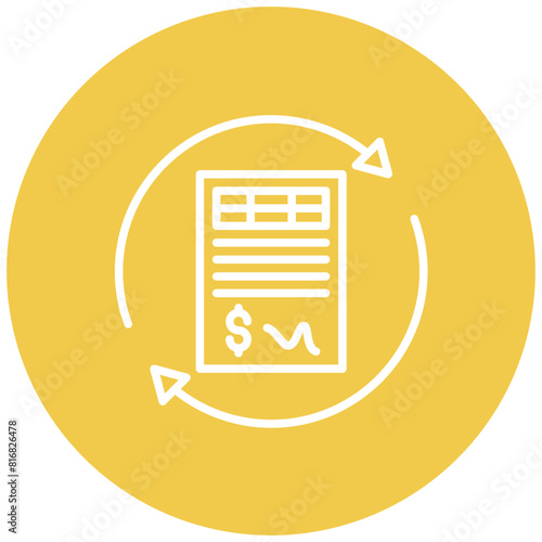 Loan Refinance vector icon. Can be used for Loan iconset.