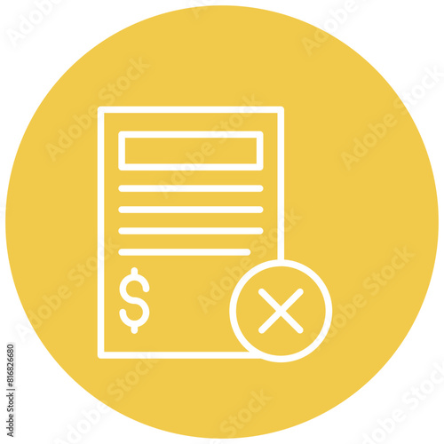 Loan Termination vector icon. Can be used for Loan iconset.