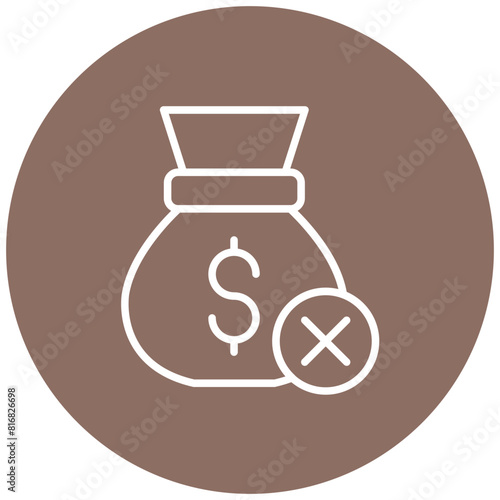 Loan Denial vector icon. Can be used for Loan iconset.