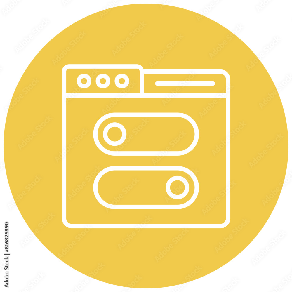 Toggle Switches vector icon. Can be used for Business and HR iconset. Toggle Switches vector icon. Can be used for Business and HR iconset.