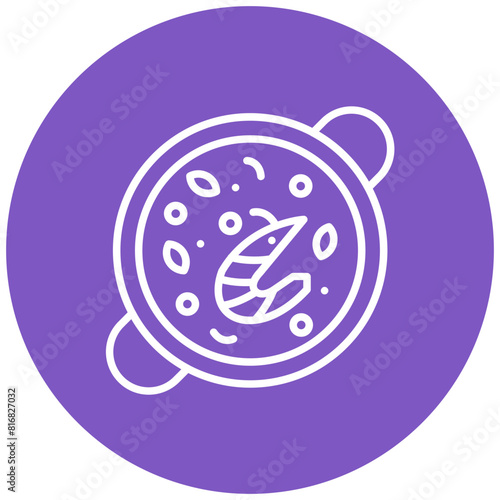 Paella vector icon. Can be used for World Cuisine iconset.