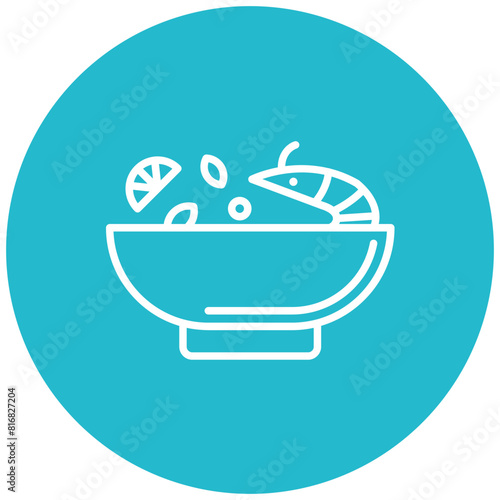 Tom Yum vector icon. Can be used for World Cuisine iconset.