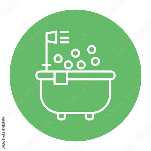 Jacuzzi vector icon. Can be used for Spa iconset.
