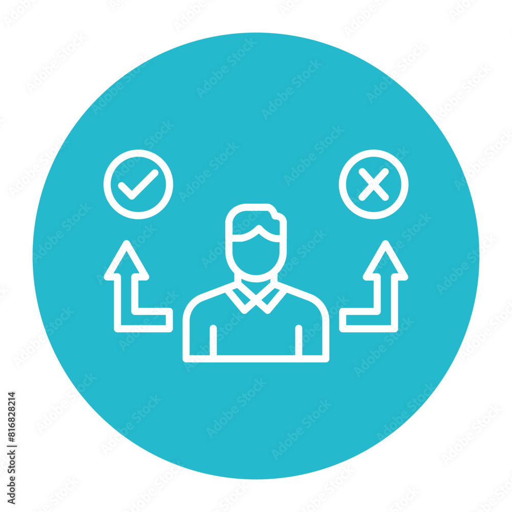 Business Decision vector icon. Can be used for Business and Finance iconset. Business Decision vector icon. Can be used for Business and Finance iconset.