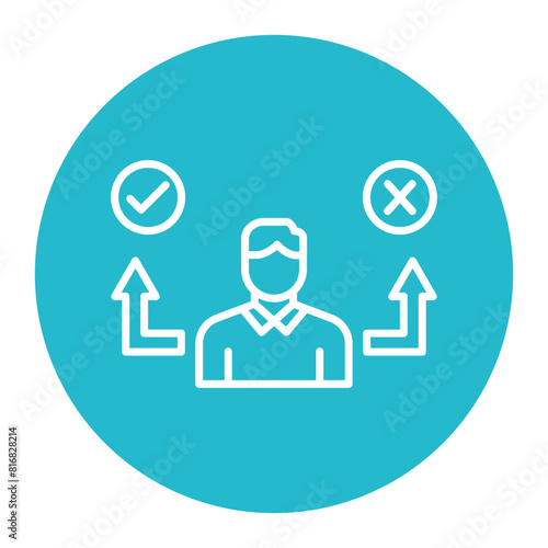 Business Decision vector icon. Can be used for Business and Finance iconset.