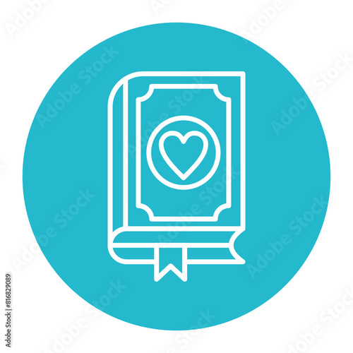 Poetry vector icon. Can be used for Literature iconset.