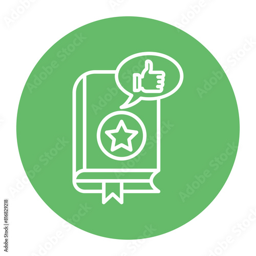 Recommendation vector icon. Can be used for Literature iconset.